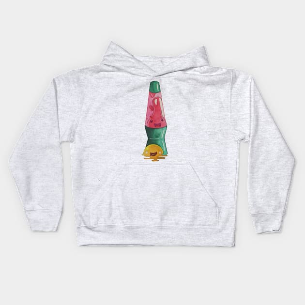 Pink Slime/ Quantum Lava Lamp Kids Hoodie by AkiYami